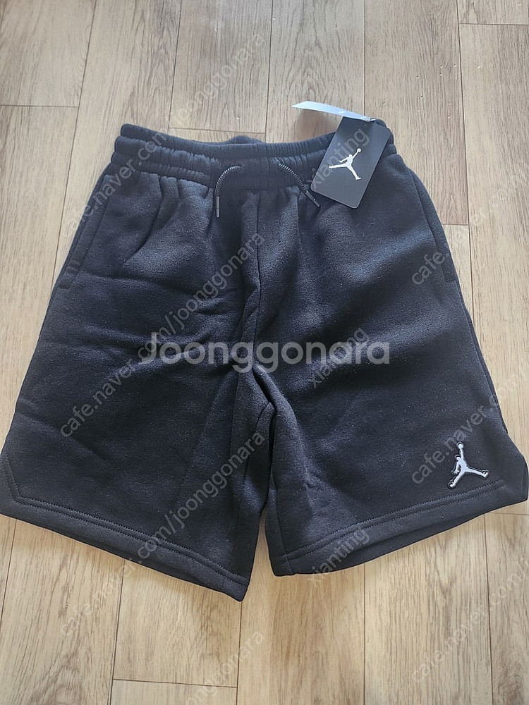 나이키 조던 키즈 주니어 반바지 쇼츠 기모 5부 팬츠 블랙 새제품 160--0